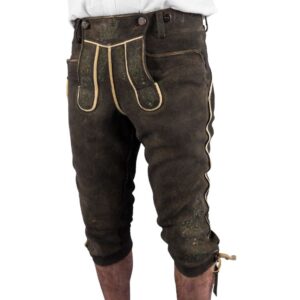 Andechs Brown Kniebund Lederhose