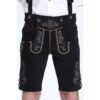Midnight Black Lederhosen Men